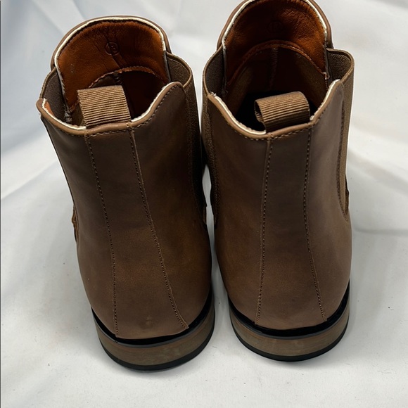 Men's Brown Leather Ankle Boots - Picture 4 of 6